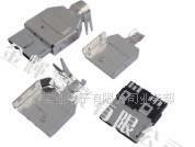 供应USB A/M 4PIN插头，A公插头，USB A公，USB插头，USB接口