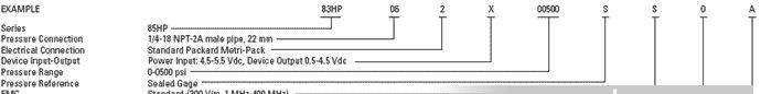 SENSATA 85HP系列小体积不锈钢压力传感器