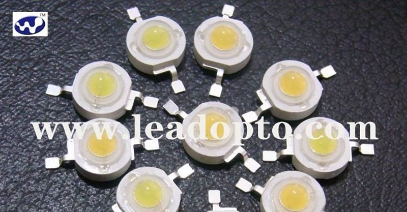 1W大功率LED灯珠,90-100lm,光色好，质量稳定