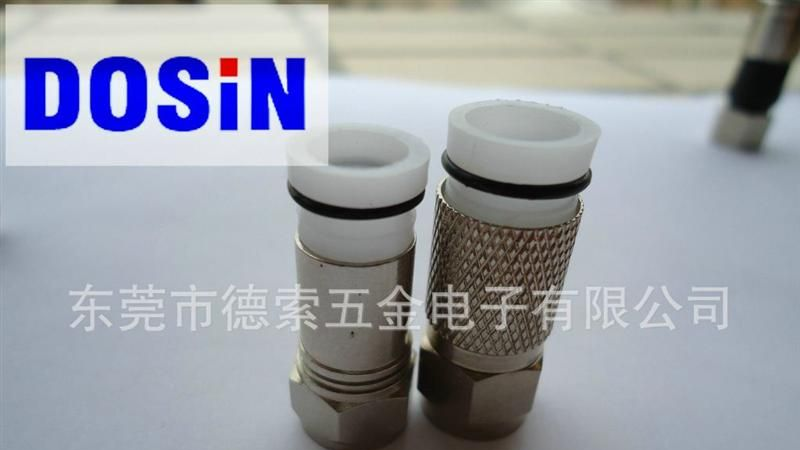 供应F型防水连接器,F Connector RG6 RG11