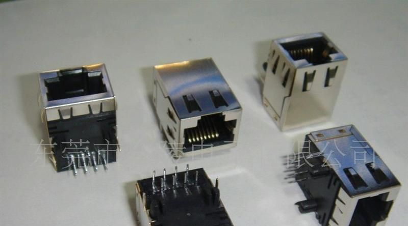【厂家直销 量大从优势 】RJ45网络插座 带变压器/滤波器+LED