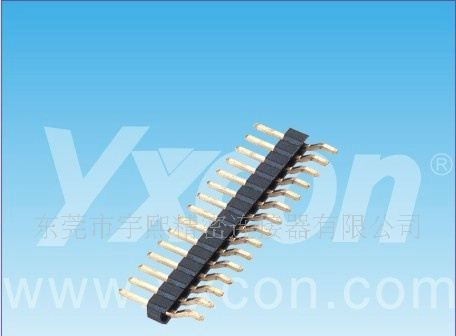 2.0mm 排针 单排 卧式smt （夹持盖）