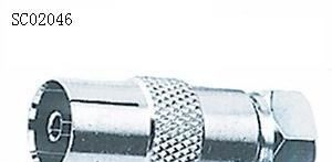 供应优质F公头转PAL母头IEC母座天线母座连接器，接插件