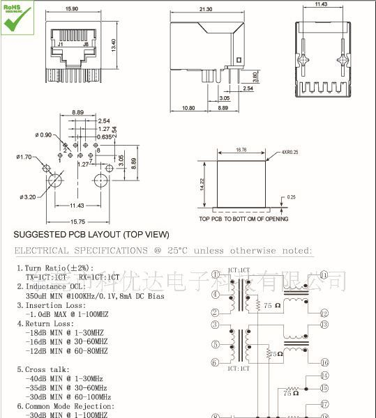 RJ45网络连接器