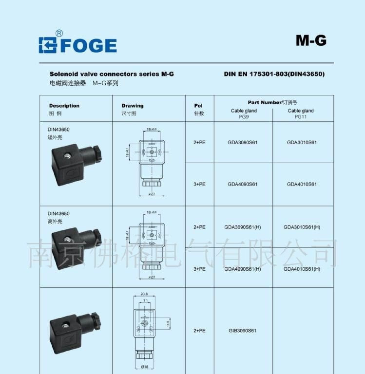 意大利ATOS阿托斯传感器用阀用SP-336插头，连接器