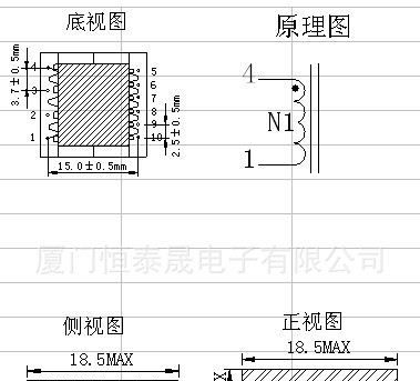 开关电源用EPC17共模电感展示：