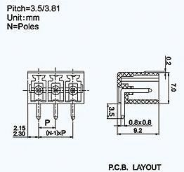 供应给系列接线端子 PCB连接器 电子元器件