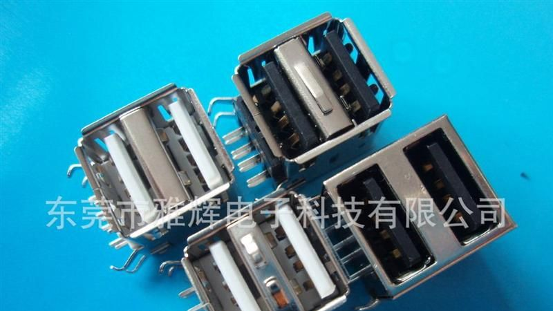 USB AF 90度  双层USB /连接器