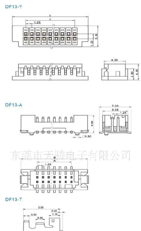 厂家直销:1.5mm间距条形连接器