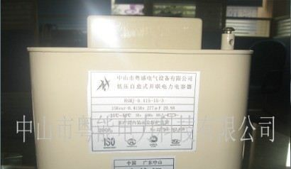 供应BS/BKMJ粤盛牌自愈式低压并联电力电容器0.415-20-3