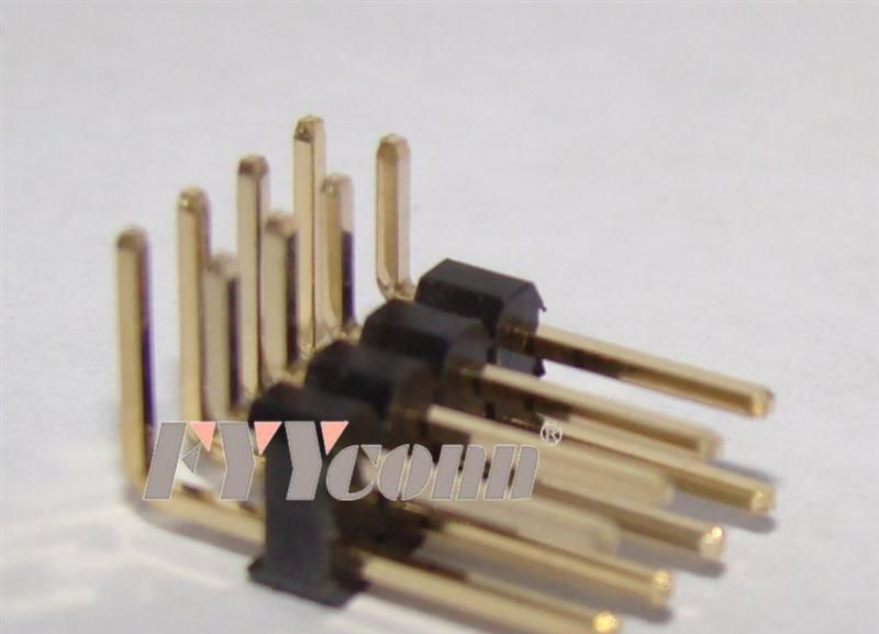 排针2.54  双排8PIN   弯脚90度 镀金