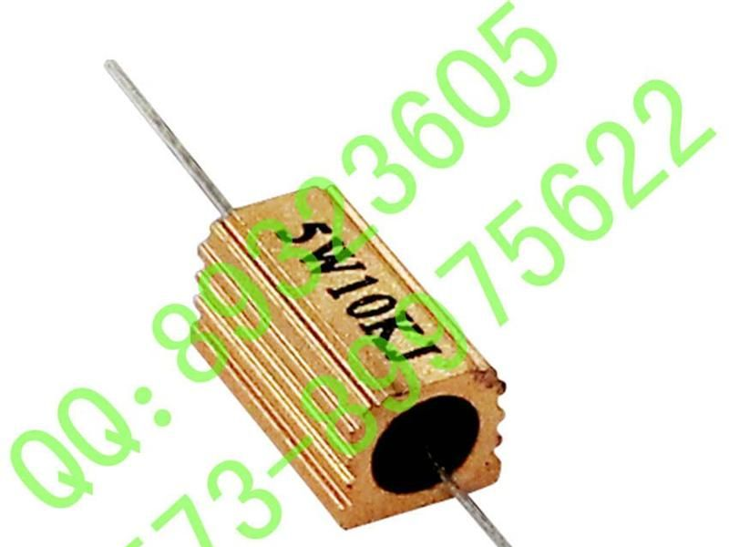 黄金铝壳电阻5W 黄铝壳电阻5W 金属铝壳电阻 引线型