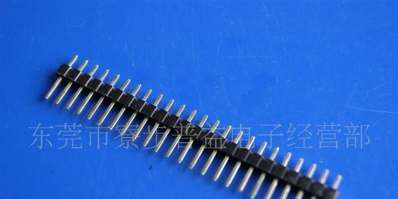 2.0mm排针 单排 180度