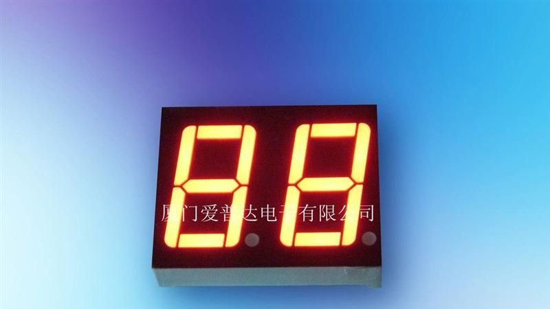 双位黄光LED数码管