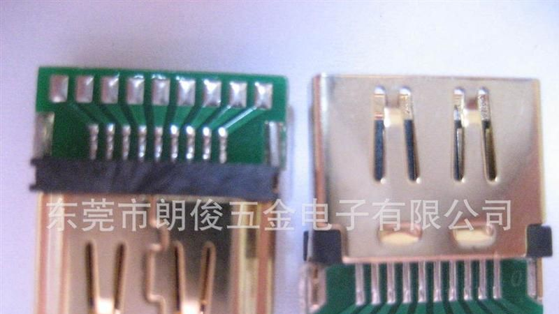 HDMI插头/HDMI 公头连接器带马口铁