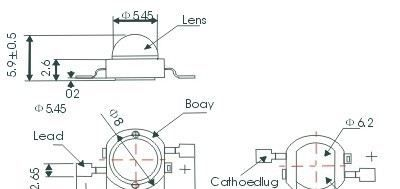 1W大功率LED灯珠120.-130LM LED灯泡 大功率LED