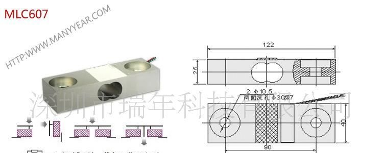 深圳瑞年科技供应配料秤称重传感器MLC607