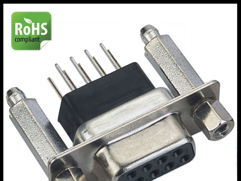 D-SUB连接器，VGA插座，D-SUB DB9母插板加高连接器