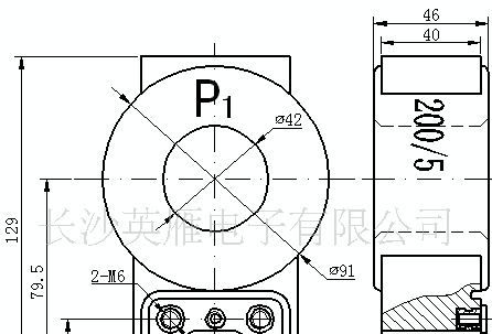 供应户外电流互感器 Φ42 50A~600A/5A