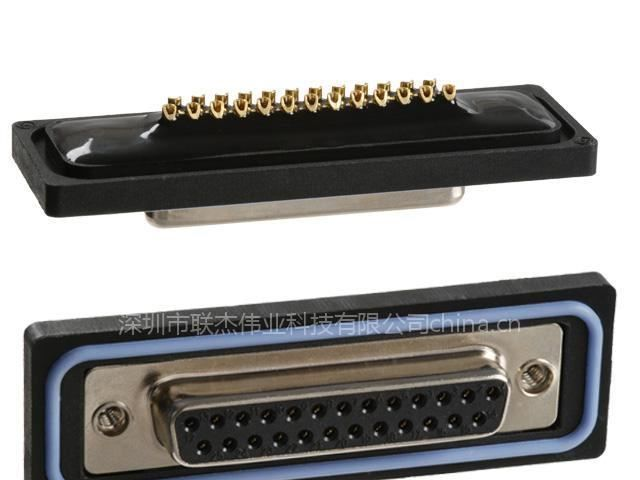 供应DSUB FMAL SLDRCUP 25PS - A-DF25LL-WP-R -防水 连接器