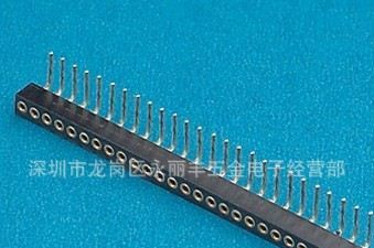 （圆孔排母厂家直销）1.778mm 90度 单排 圆孔排母