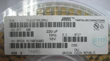 供应TAJE227K016RNJ 贴片钽电容220UF/16V/E型（7343） AVX品牌