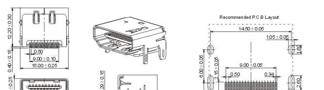 供应HDMI公头 连接器 DVI