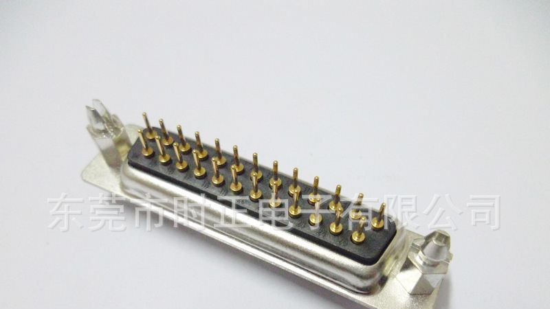 D-SUB连接器DB25插板式车针接插件铆鱼叉公座母座