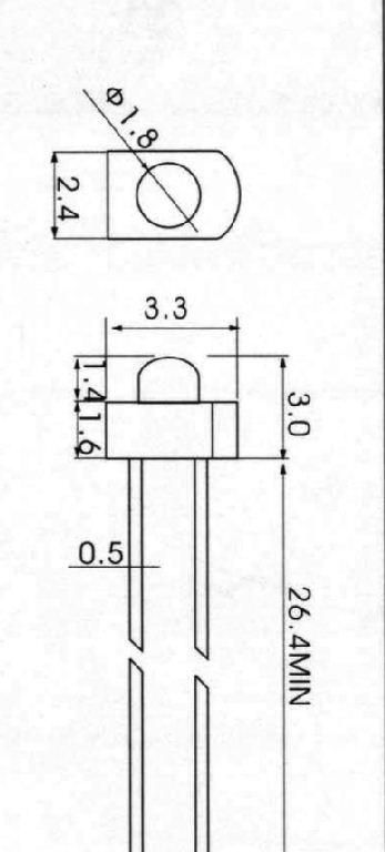 厂家直销1.8MM白光LED/  小蝴蝶白灯LED  小蝴蝶LED现货供应