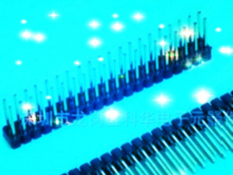 2.00mm排针针座连接器 双排单塑排针 SMT贴片焊接