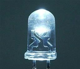 低光衰5mm圆头白光LED