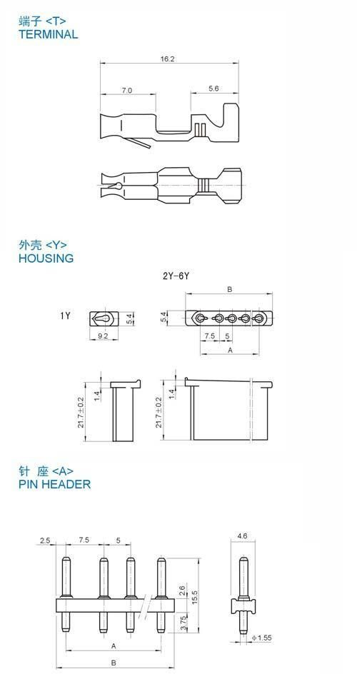 供应TJC2-B间距条形连接器