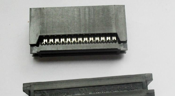 现货供应2.54间距CE-34P压线式总线 金手指插槽