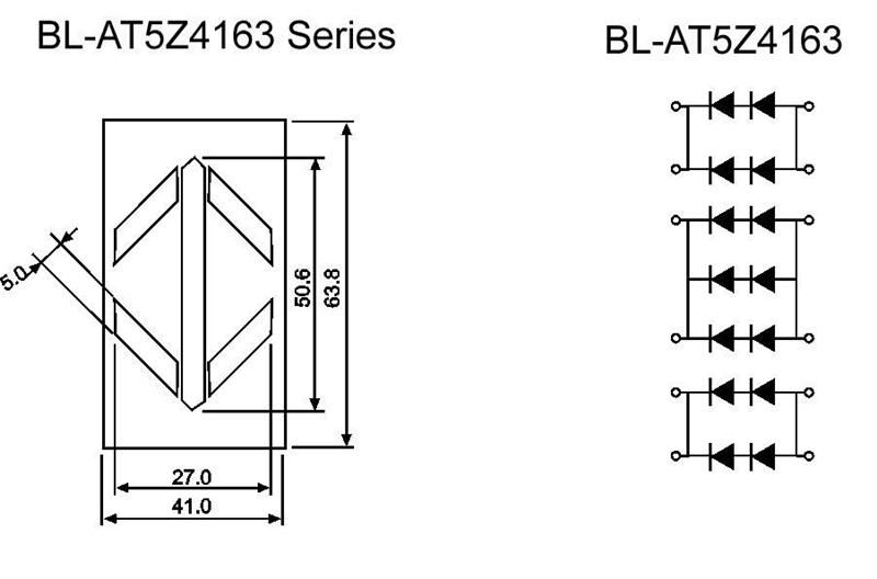 供应 优质 41*63mm  绿光 LED光块