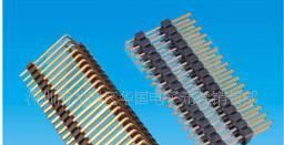 深圳排针，间距1.27mm双排双塑胶。90度折弯排针，胶芯有1。5/2.0