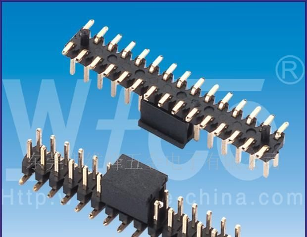 供应2.0mm 双排针, 180度, SMT