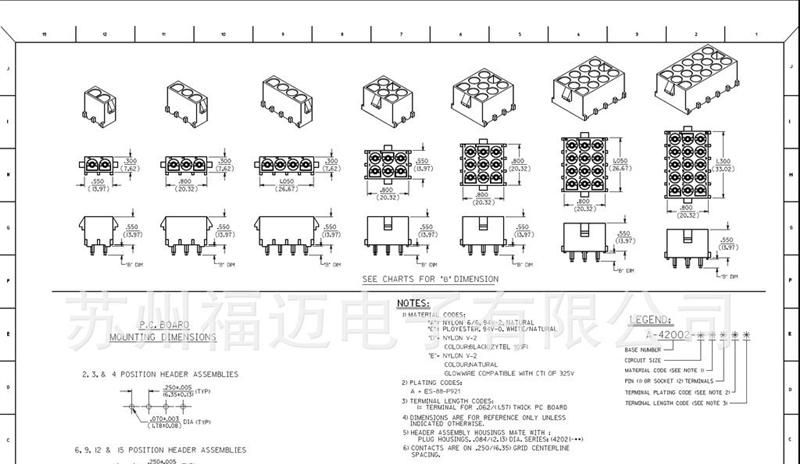 供应molex连接器6.35mm间距 2芯，10-84-4020，10844020