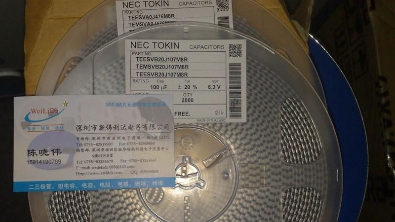 供应贴片NEC钽电容TEESVB20J107M8R