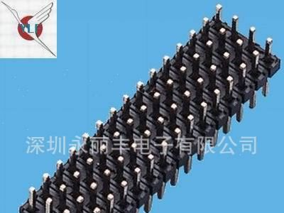 （深圳龙岗排针厂家直销）2.0mm H2.0 180度直插 四排排针
