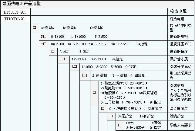 HT100D端面热电阻温度传感器