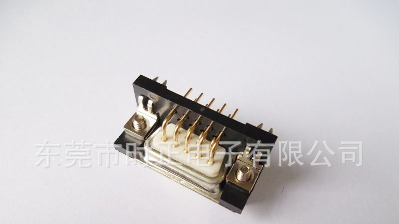 D-SUB连接器DR9插板式车针铆合型接插件公座母座