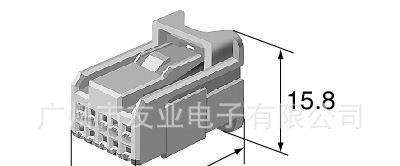 YY 7101-0.7-21 汽车连接器 胶壳 接插件护套 内视镜 6098-3909