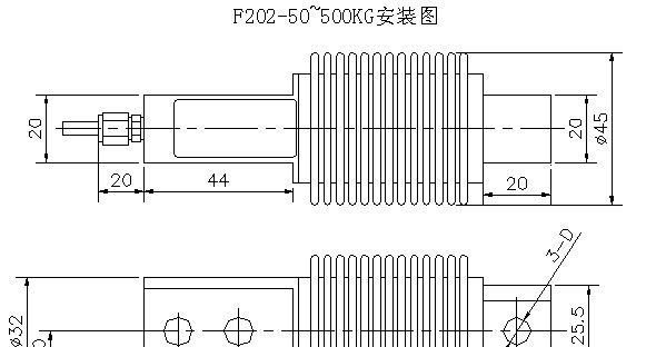 5-500kg 波纹管传感器系列 及配套仪表