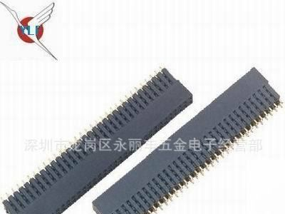 【深圳永丽丰】2.54mm 塑高8.5mm  三排 180° DIP  排母