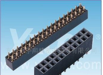 2.54mm排母 双排 180度 Y端