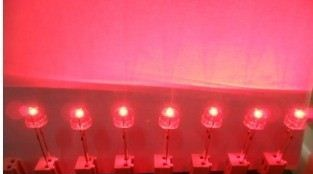 供应F5mm草帽红光LED灯 5mm高亮度草帽红光灯珠 红光发光二极管