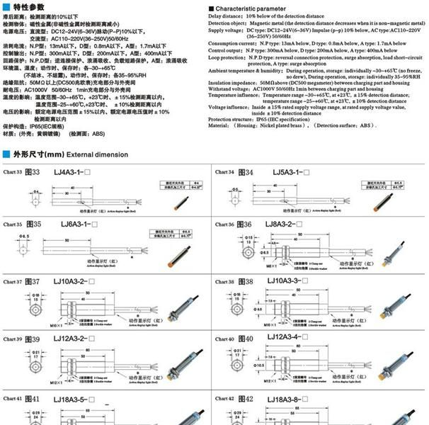 M4/M5/M6/M8<厂家直销>接近传感器
