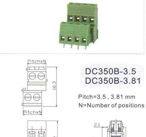 PCb双层端子,高低位端子,变频器端子