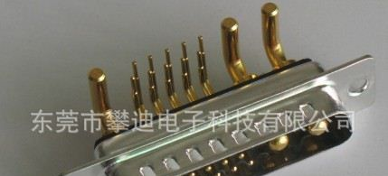 D-SUB25直插，180插板 D-SUB车针，25针插座，东莞连接器厂家