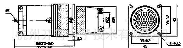 FD型系列直插式圆形密封电连接器